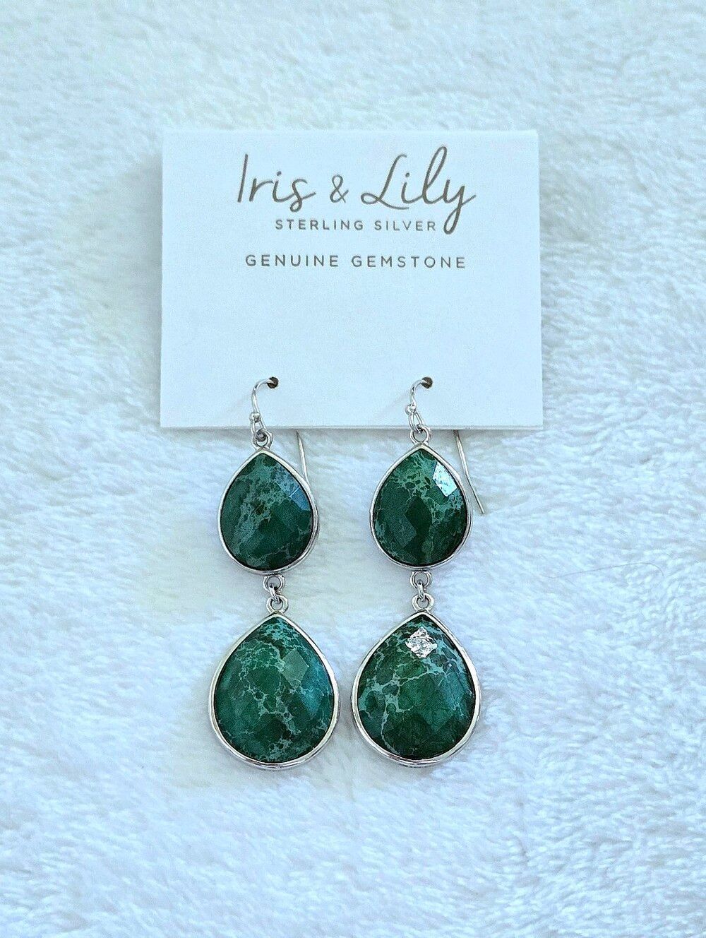 Iris & Lily Green💚 Jasper Earrings